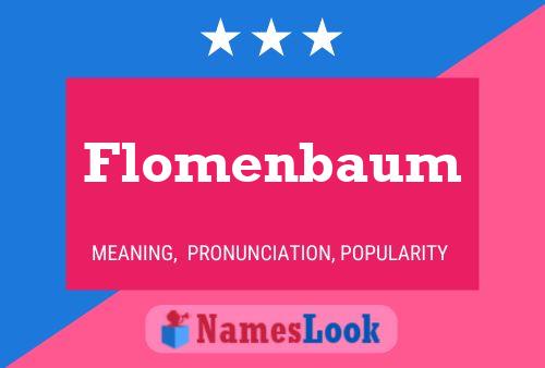 Постер имени Flomenbaum