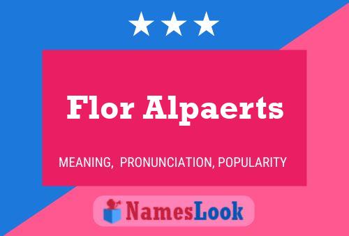 Постер имени Flor Alpaerts