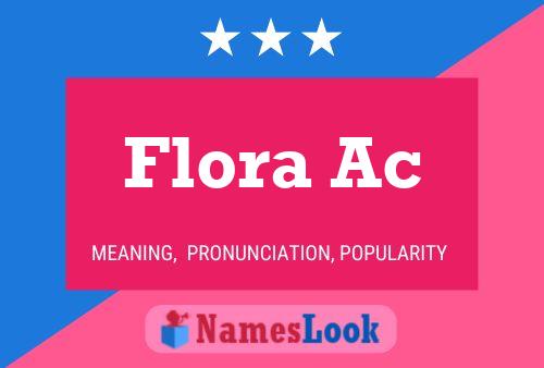 Постер имени Flora Ac