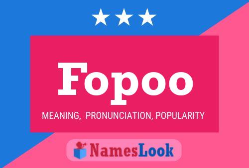 Постер имени Fopoo