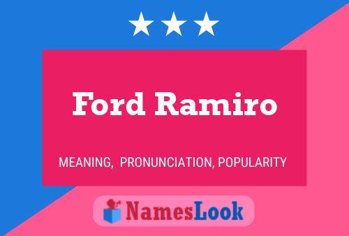 Постер имени Ford Ramiro