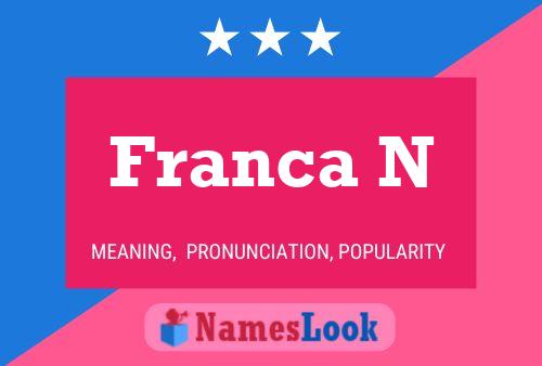 Постер имени Franca N