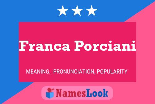 Постер имени Franca Porciani