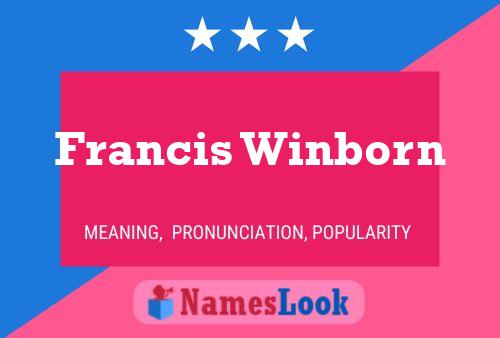 Постер имени Francis Winborn