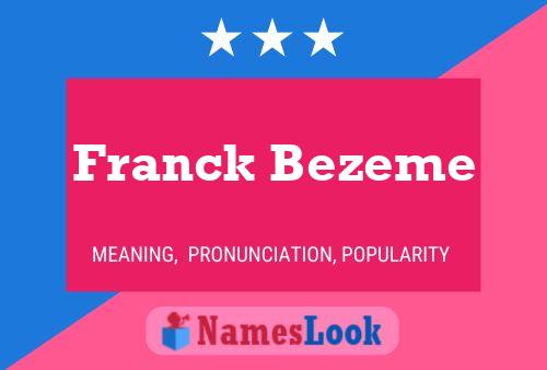 Постер имени Franck Bezeme