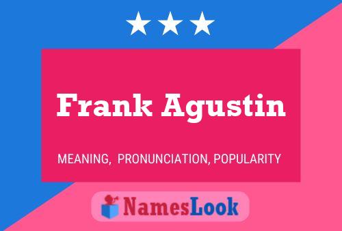 Постер имени Frank Agustin