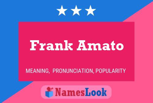 Постер имени Frank Amato