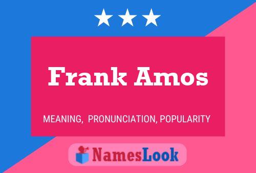 Постер имени Frank Amos