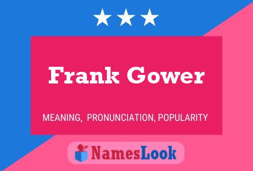 Постер имени Frank Gower