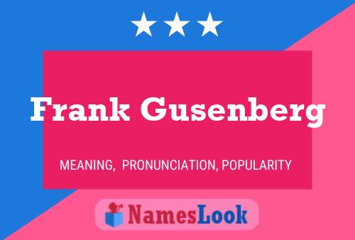 Постер имени Frank Gusenberg