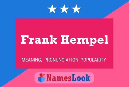 Постер имени Frank Hempel