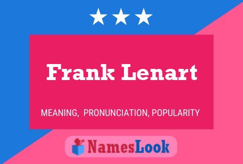 Постер имени Frank Lenart