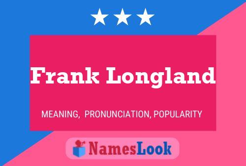 Постер имени Frank Longland