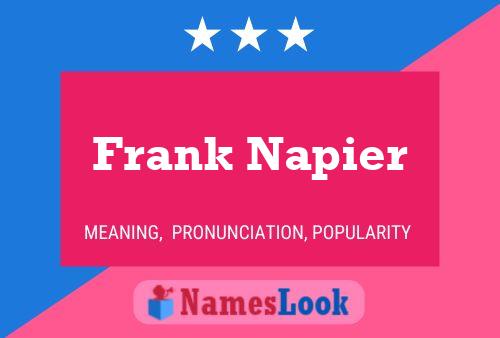 Постер имени Frank Napier