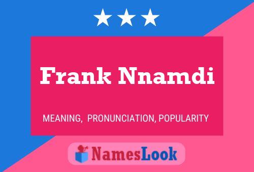 Постер имени Frank Nnamdi