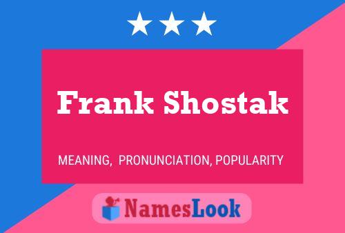 Постер имени Frank Shostak