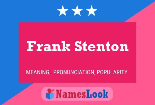 Постер имени Frank Stenton