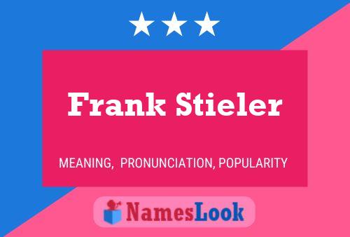 Постер имени Frank Stieler