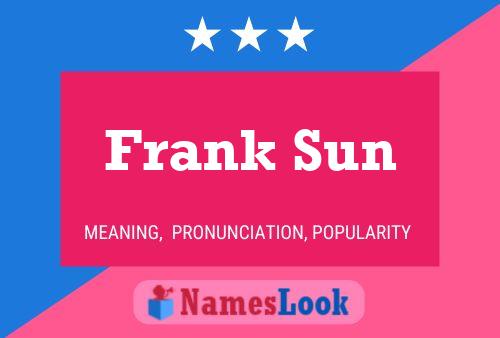 Постер имени Frank Sun