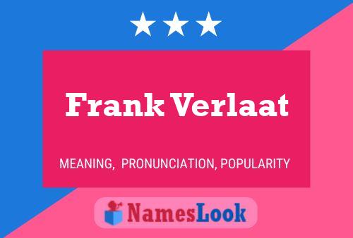 Постер имени Frank Verlaat