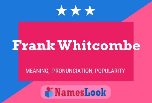 Постер имени Frank Whitcombe