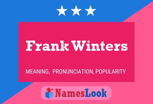 Постер имени Frank Winters