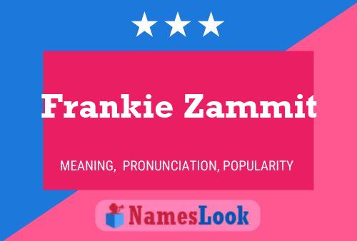 Постер имени Frankie Zammit