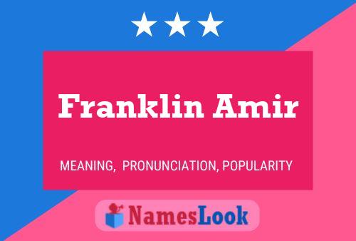 Постер имени Franklin Amir