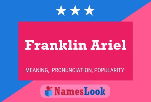 Постер имени Franklin Ariel