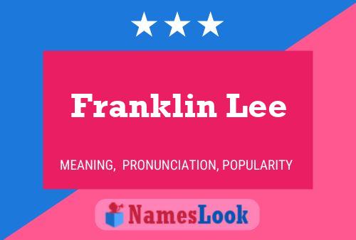 Постер имени Franklin Lee