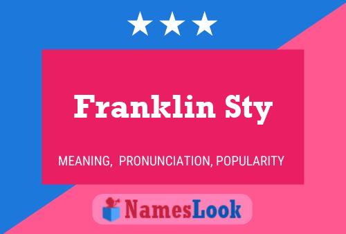 Постер имени Franklin Sty