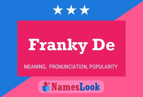 Постер имени Franky De