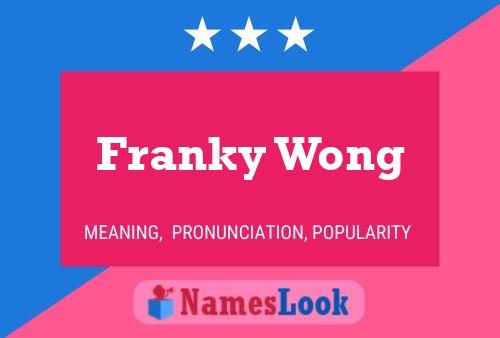 Постер имени Franky Wong