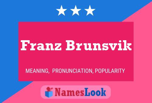 Постер имени Franz Brunsvik