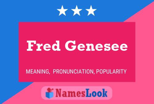 Постер имени Fred Genesee