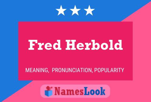 Постер имени Fred Herbold