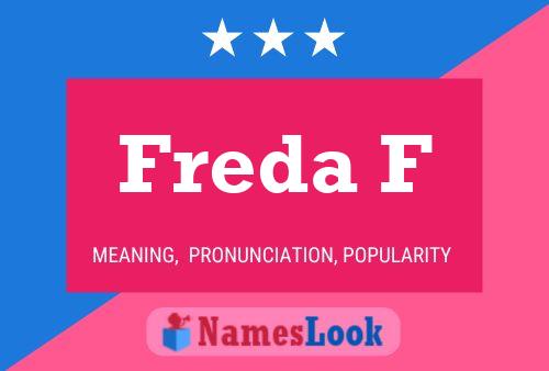 Постер имени Freda F