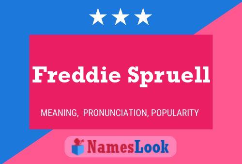 Постер имени Freddie Spruell