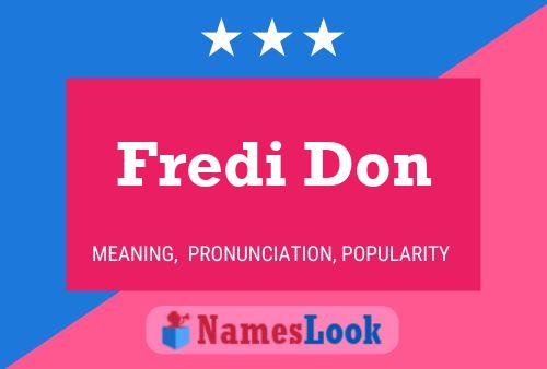 Постер имени Fredi Don