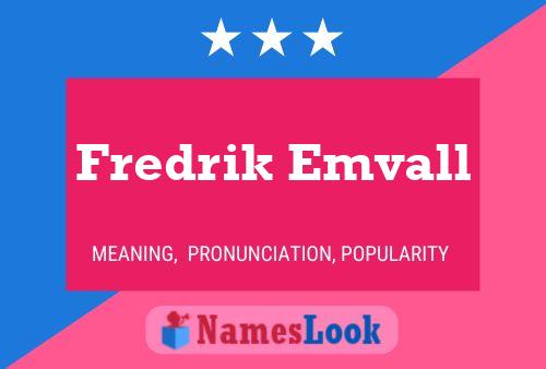 Постер имени Fredrik Emvall