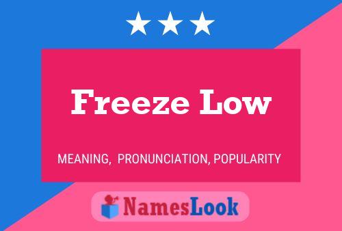 Постер имени Freeze Low