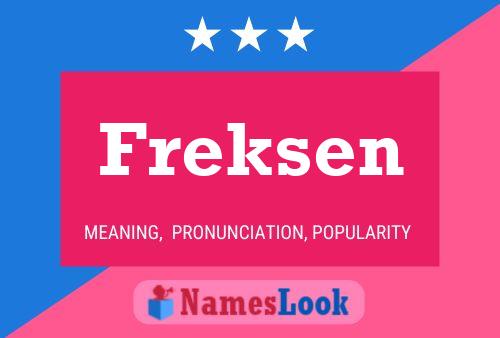 Постер имени Freksen