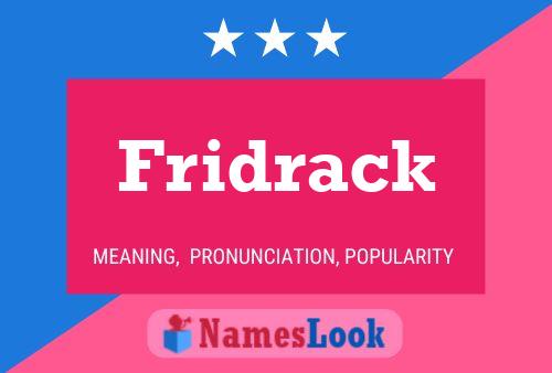 Постер имени Fridrack