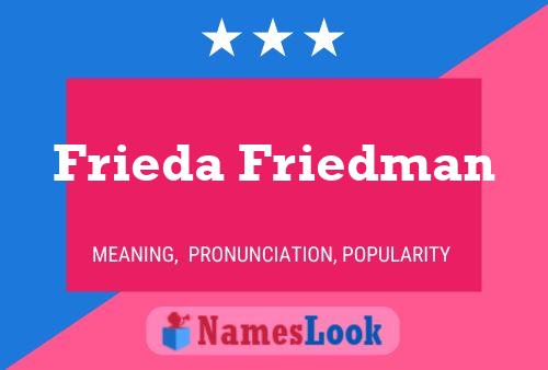 Постер имени Frieda Friedman