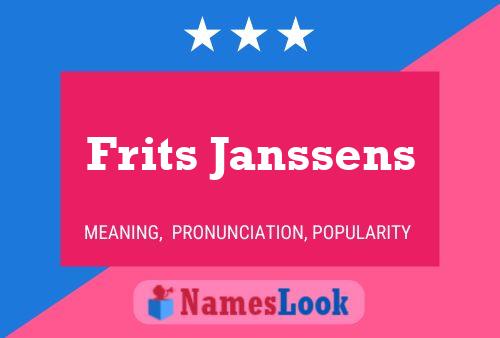 Постер имени Frits Janssens