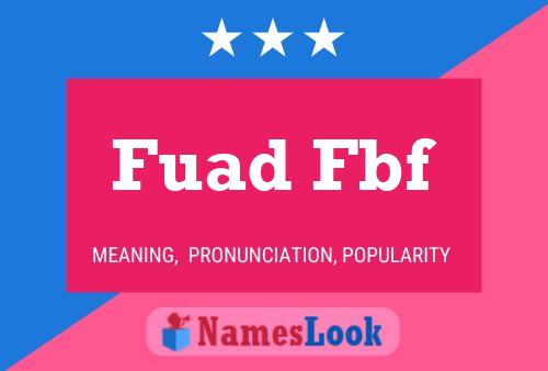 Постер имени Fuad Fbf