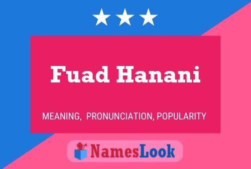 Постер имени Fuad Hanani