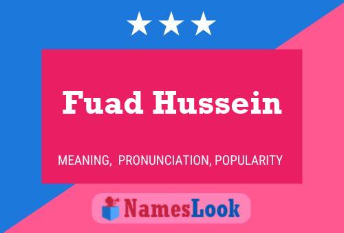 Постер имени Fuad Hussein