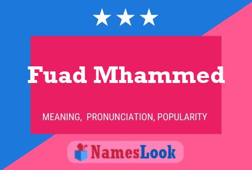 Постер имени Fuad Mhammed