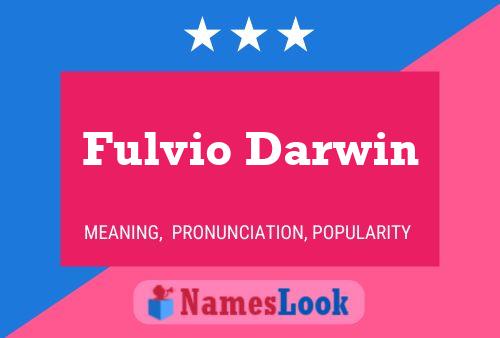 Постер имени Fulvio Darwin